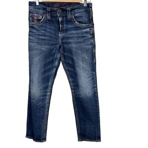 Silver Jeans x Jose Bautista 28 Denim Eddie Baseball MLB Size 28 Blue Denim Pant